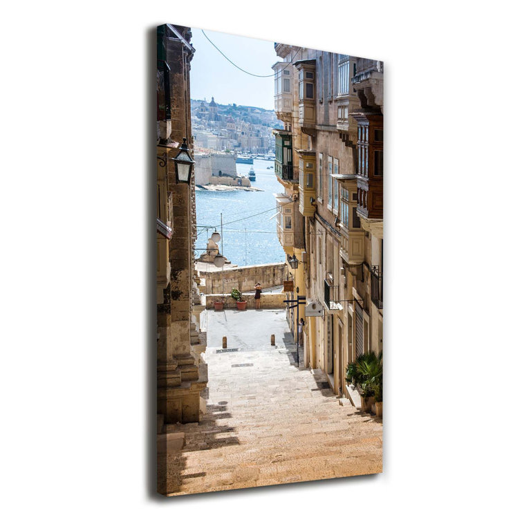 Latitude Run Streets In Malta Wrapped Canvas Art Prints Wayfair.co.uk